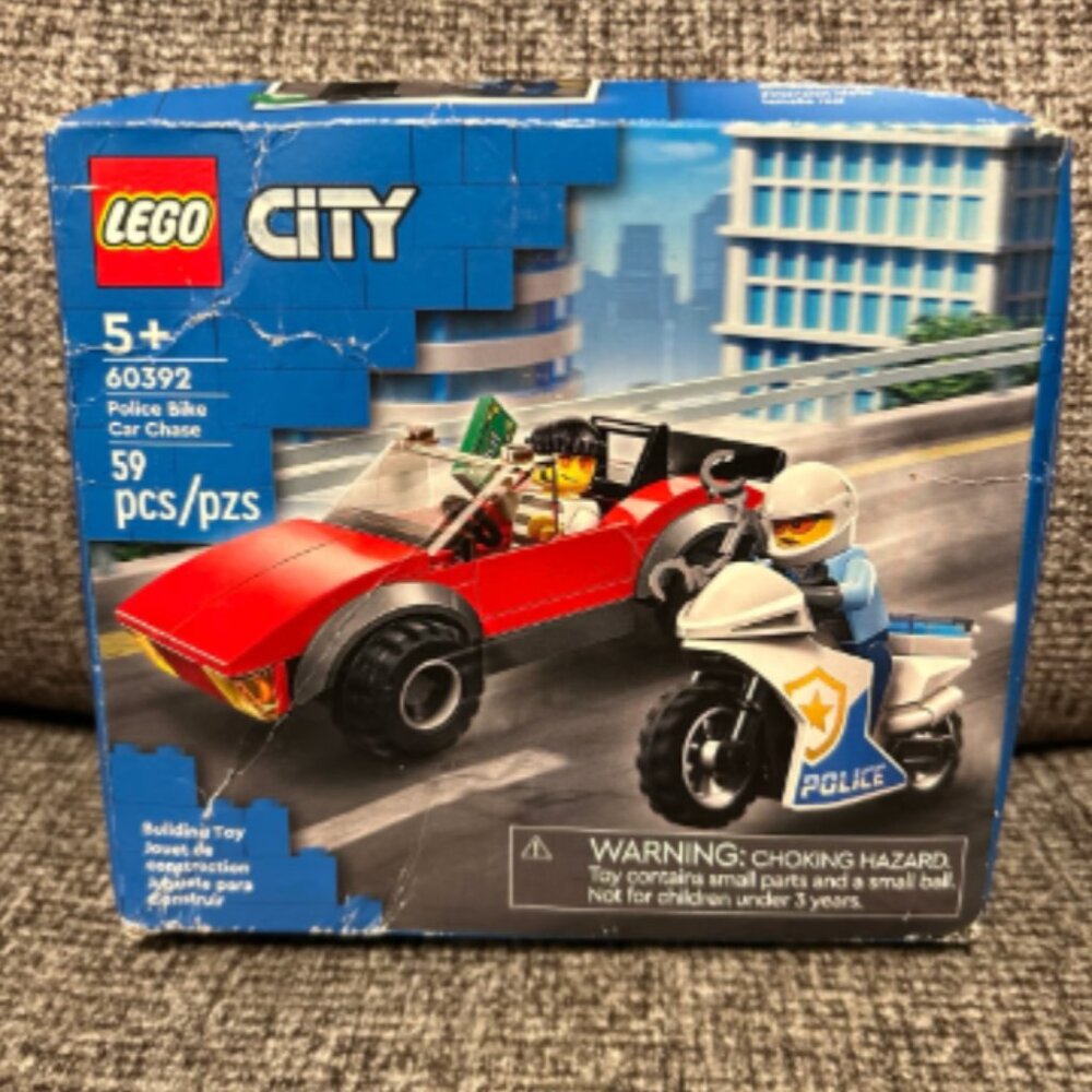LEGO City Police Bike Car Chase Set 60392 NIB New in Box, See Notes